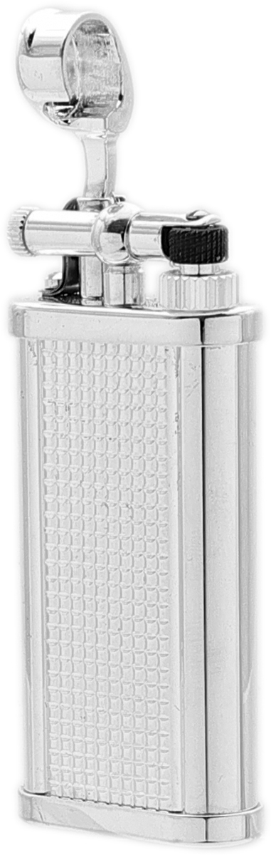Lighters Dunhill Cigar Lighter - Unique Silver Plated Hobnail