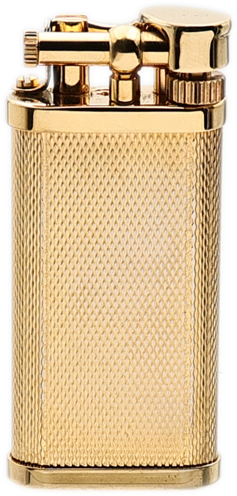 Lighters Dunhill Pipe Lighter - Unique Barley Gold Plate