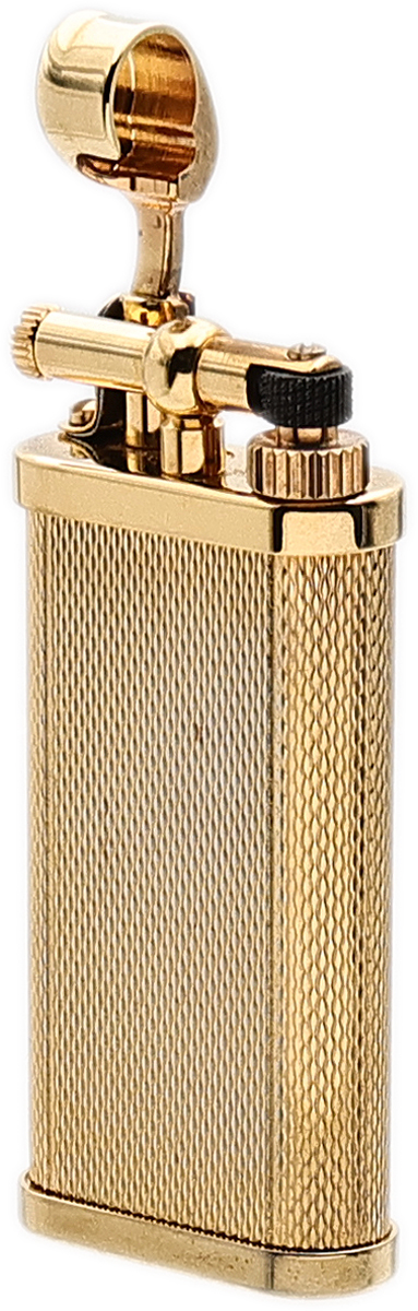Lighters Dunhill Pipe Lighter - Unique Barley Gold Plate