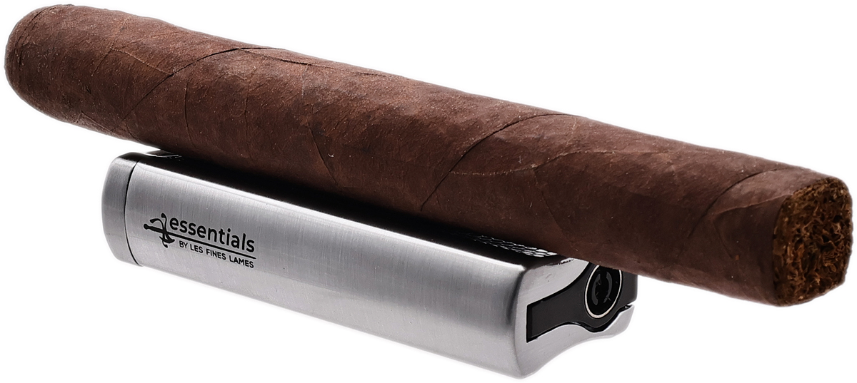 Lighters Les Fine Lames Lighter - Essentials Nexus Double Torch - Silver