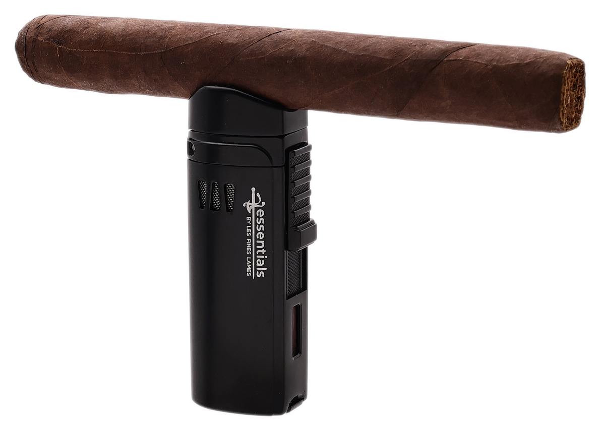 Lighters Les Fine Lames Lighter - Essentials Cerberus Triple Torch - Black