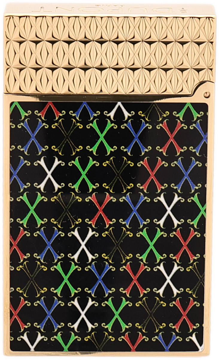 Lighters S.T. Dupont Lighter - Ligne 2 Fuente (Black/Yellow Gold)
