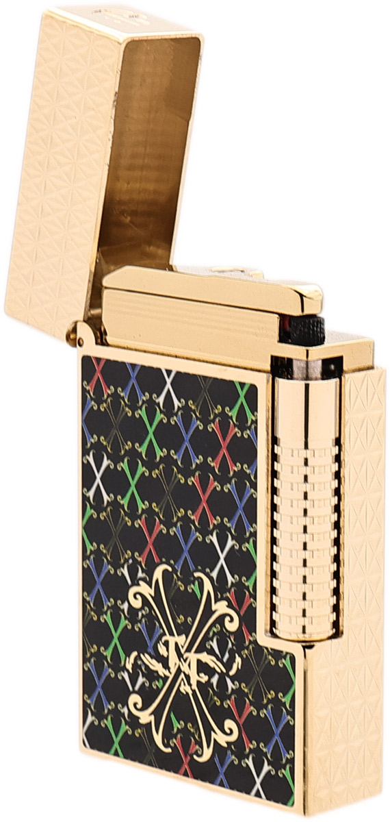 Lighters S.T. Dupont Lighter - Le Grand Fuente (Black/Yellow Gold)