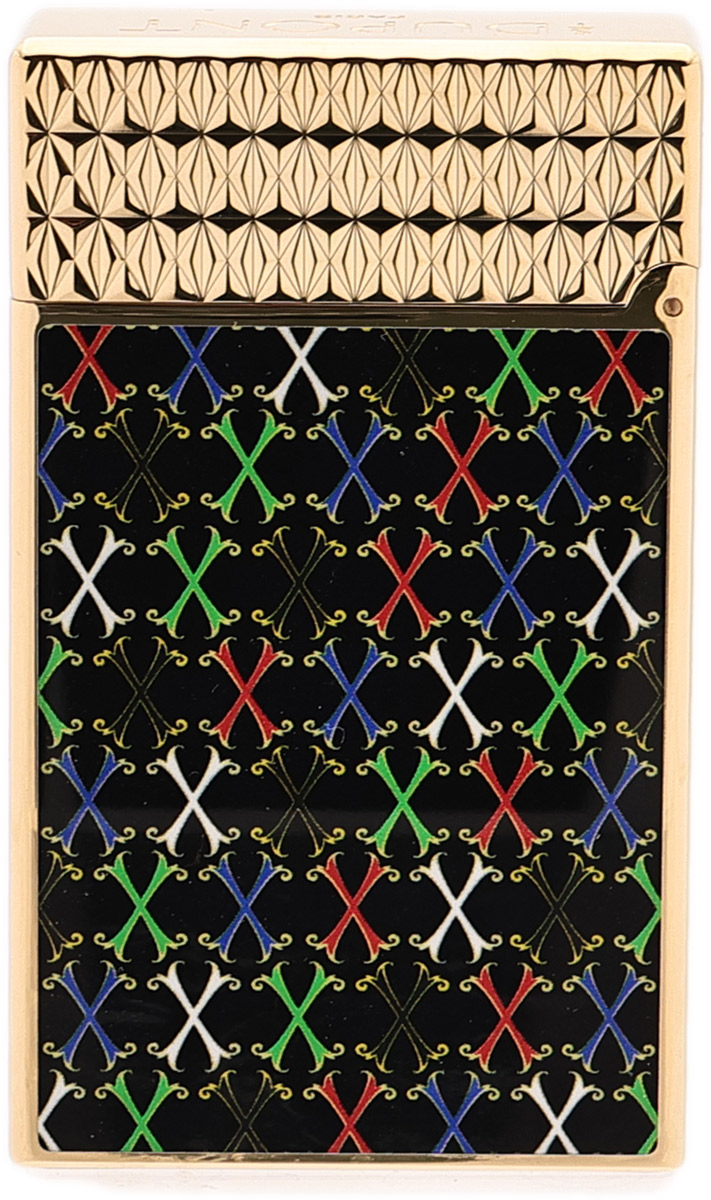 Lighters S.T. Dupont Lighter - Le Grand Fuente (Black/Yellow Gold)