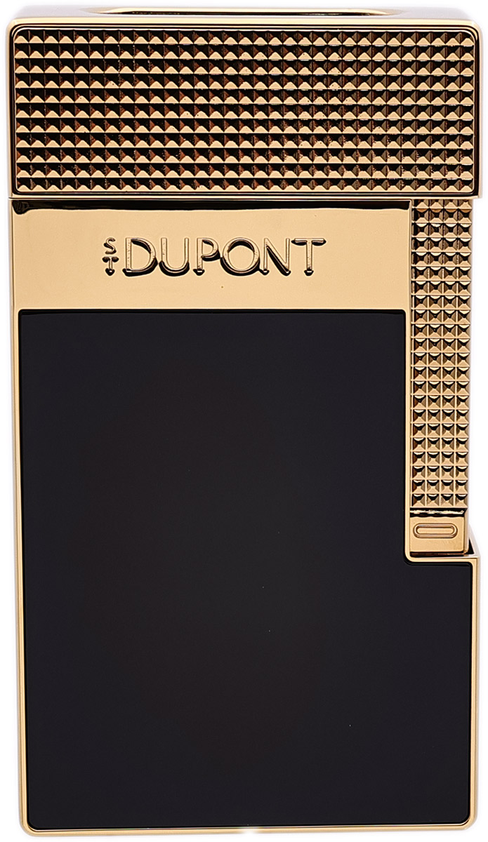 Lighters S.T. Dupont Table Lighter - Black/Gold
