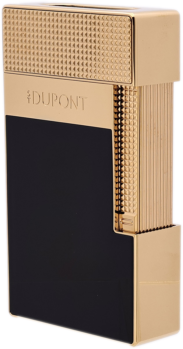 Lighters S.T. Dupont Table Lighter - Black/Gold
