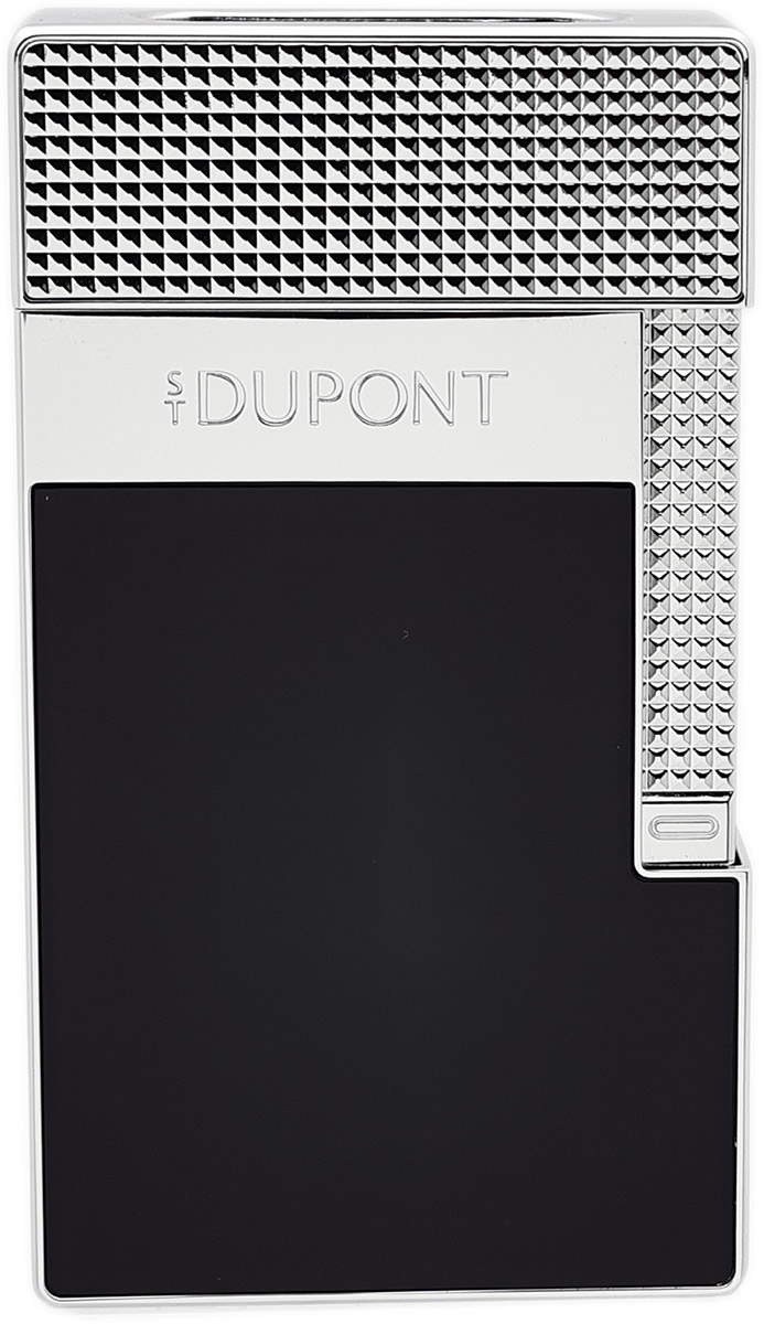 Lighters S.T. Dupont Table Lighter - Black/Chrome