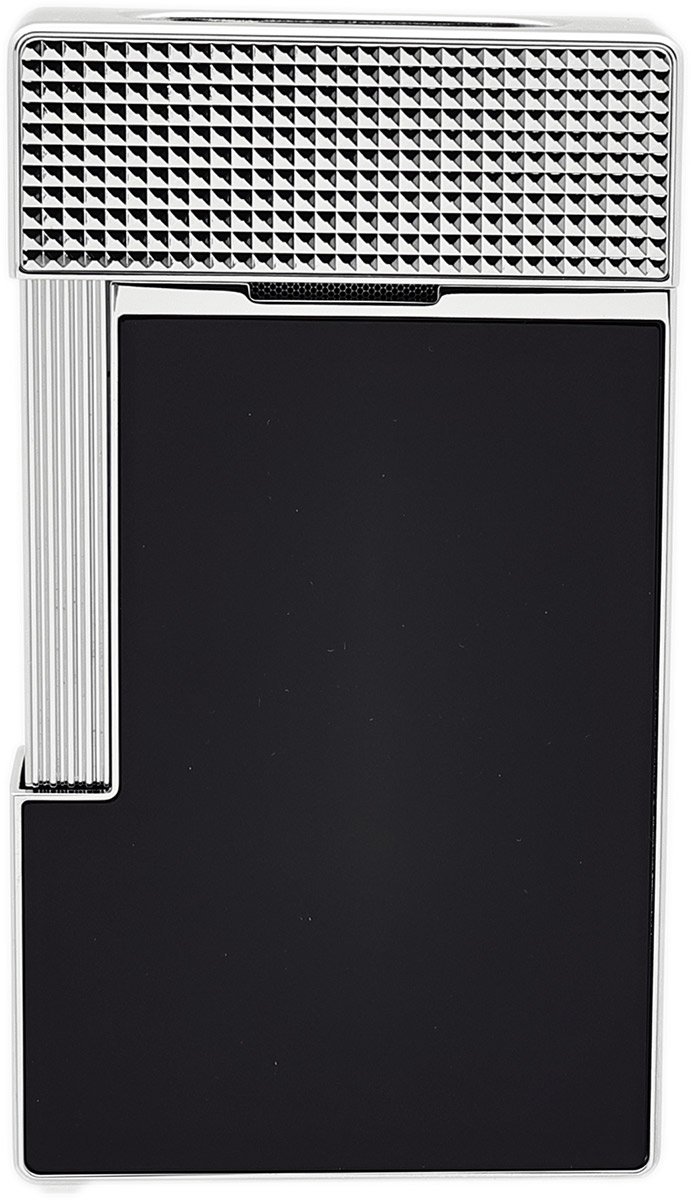 Lighters S.T. Dupont Table Lighter - Black/Chrome