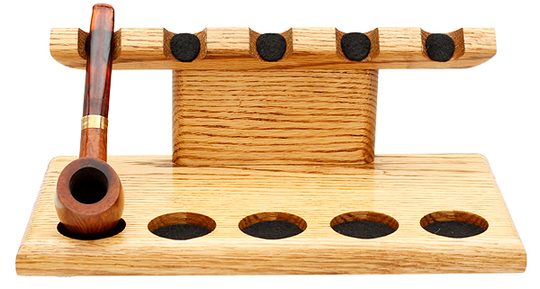Stands & Pouches Neal Yarm 5 Pipe Stand - Tilt Head Oak