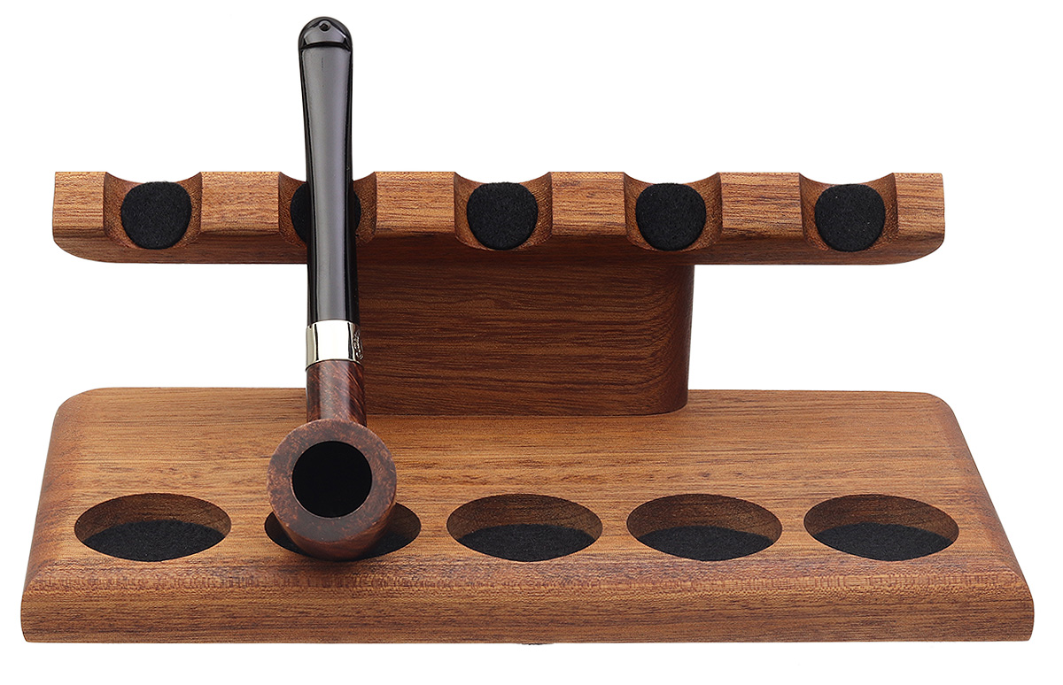 Stands & Pouches Neal Yarm 5 Pipe Stand - Tilt Head  Mahogany