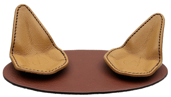 Pipe Accessories Claudio Albieri 2-Pipe Leather Magnetic Stand Brown/Tan