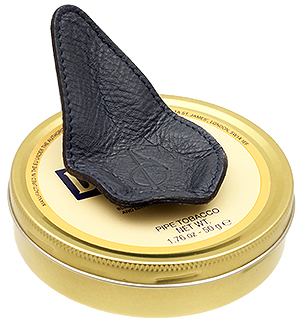 Stands & Pouches Claudio Albieri 1-Pipe Leather Magnetic Stand Dark Blue
