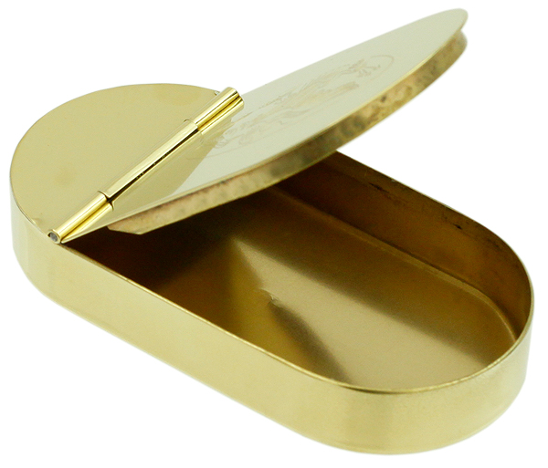 Pipe Accessories 1790 English Tobacco Box Brass w/Eagle