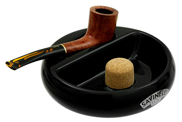 Ashtrays Savinelli Pipe Ashtray - Ceramic Black (1 Pipe)