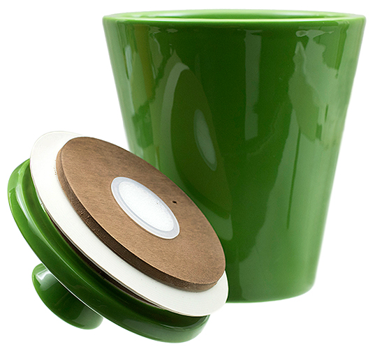 Savinelli Ceramic Tobacco Jar Lime Green