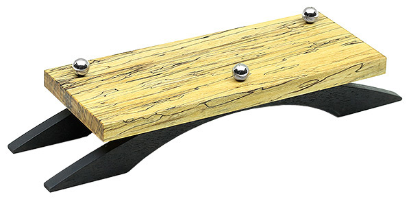 Pipe Accessories Scott Tinker Spalted Tulip Poplar and Ebonized Cherry 3 Pipe Stand