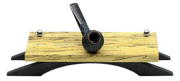 Pipe Accessories Scott Tinker Spalted Tulip Poplar and Ebonized Cherry 3 Pipe Stand