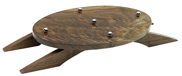 Pipe Accessories Scott Tinker Walnut Oval 5 Pipe Stand