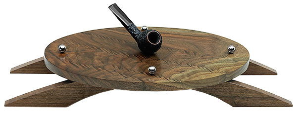 Pipe Accessories Scott Tinker Walnut Oval 5 Pipe Stand