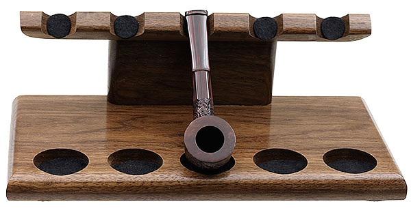 Stands & Pouches Neal Yarm 5 Pipe Stand - Tilt Head Walnut