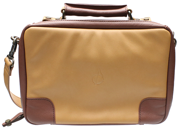 Stands & Pouches Claudio Albieri Italian Leather 4 Pipe Bag Tan/Chestnut