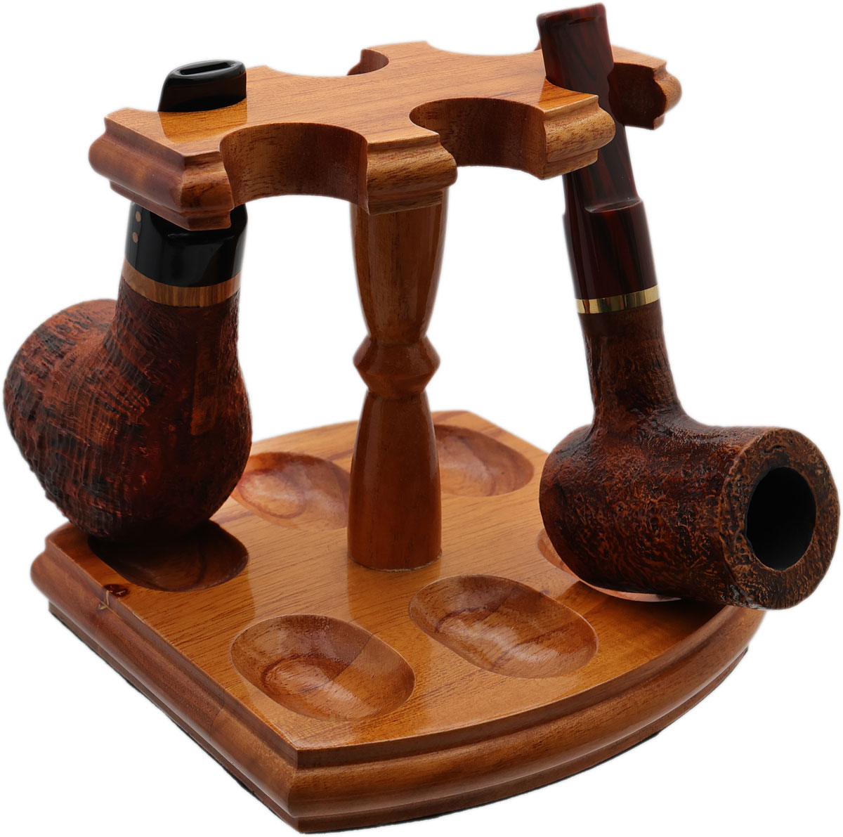 Stands & Pouches Woodmere 6 Pipe Stand - Teak