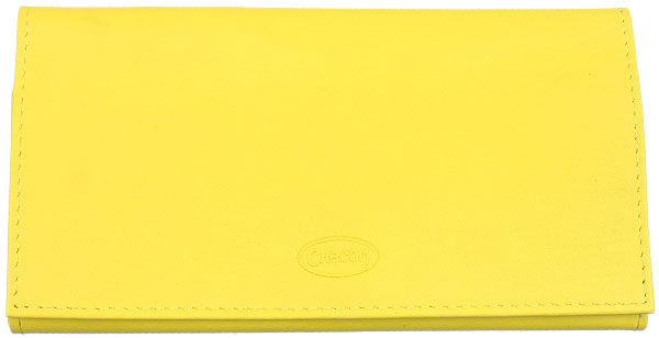 Pipe Accessories Chacom Leather Roll Up Pouch Yellow