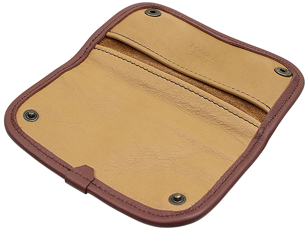 Stands & Pouches Claudio Albieri Leather Tobacco Pouch Deluxe - Tan/Chestnut