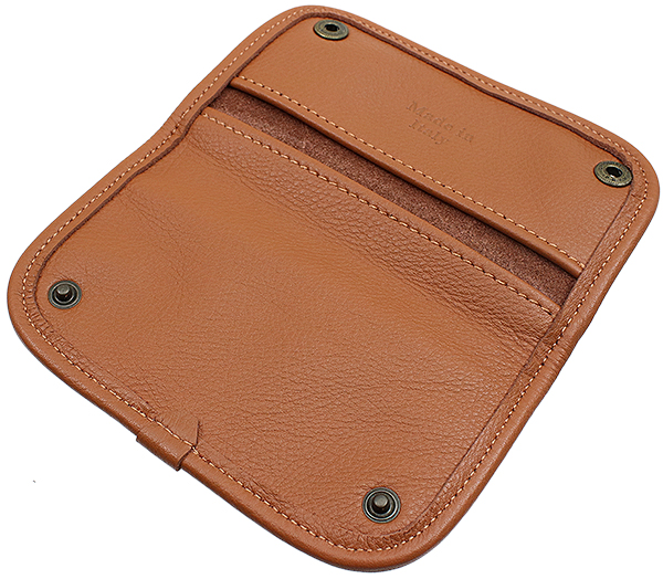 Stands & Pouches Claudio Albieri Leather Tobacco Pouch Deluxe - Chestnut