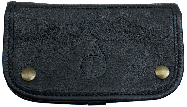 Stands & Pouches Claudio Albieri Leather Tobacco Pouch Deluxe - Black