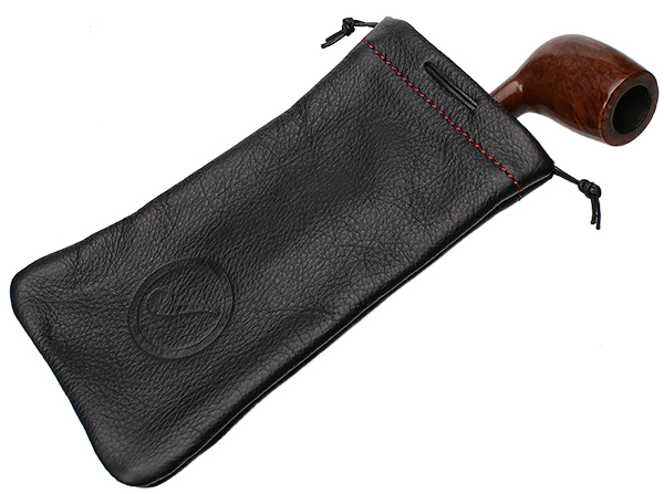 Smokingpipes Gear Claudio Albieri Smokingpipes.com Leather Pipe Bag Black