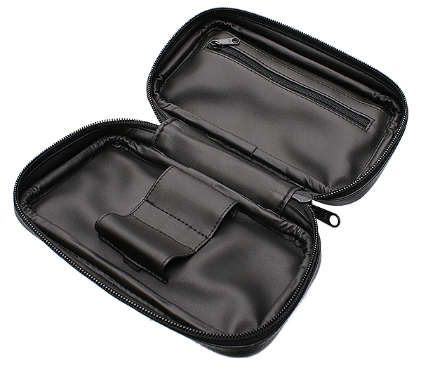 Pipe Accessories Brigham 2 Pipe Bag with Tobacco Pouch Black