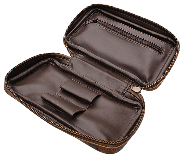 Pipe Accessories Brigham 2 Pipe Bag with Tobacco Pouch Vintage