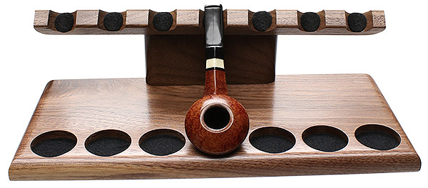 Stands & Pouches Neal Yarm 7 Pipe Stand - Tilt Head Walnut
