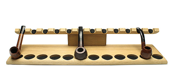 Stands & Pouches Neal Yarm 12 Pipe Stand - Tilt Head Oak