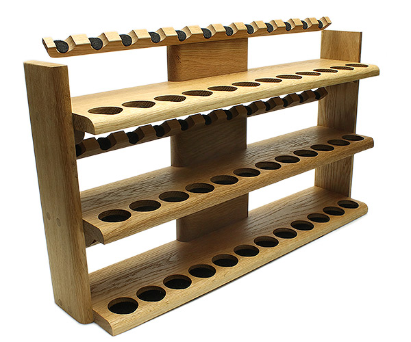 Stands & Pouches Neal Yarm 36 Pipe Stand - Three Tier Oak