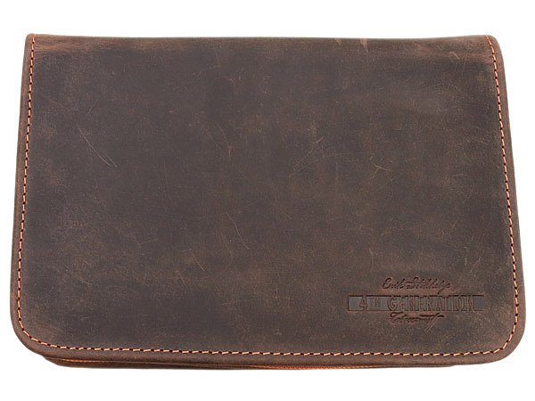 Stands & Pouches Erik Stokkebye 4th Generation 3 Pipe Combo Pouch - Hunter Brown
