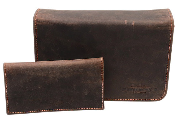 Stands & Pouches Erik Stokkebye 4th Generation 3 Pipe Combo Pouch - Hunter Brown