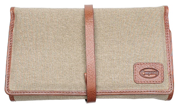 Stands & Pouches Chacom 2 Pipe Roll Up - Leather and Canvas