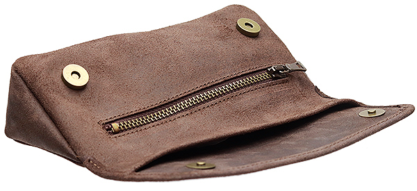 Stands & Pouches Savinelli Suede Combo Pouch - Brown
