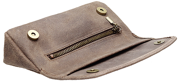Stands & Pouches Savinelli Suede Combo Pouch - Grey
