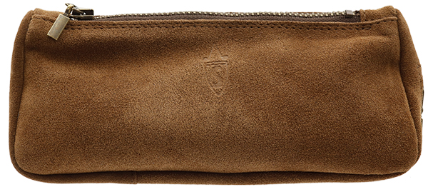 Stands & Pouches Savinelli Suede Pipe and Tobacco Bag - Tan