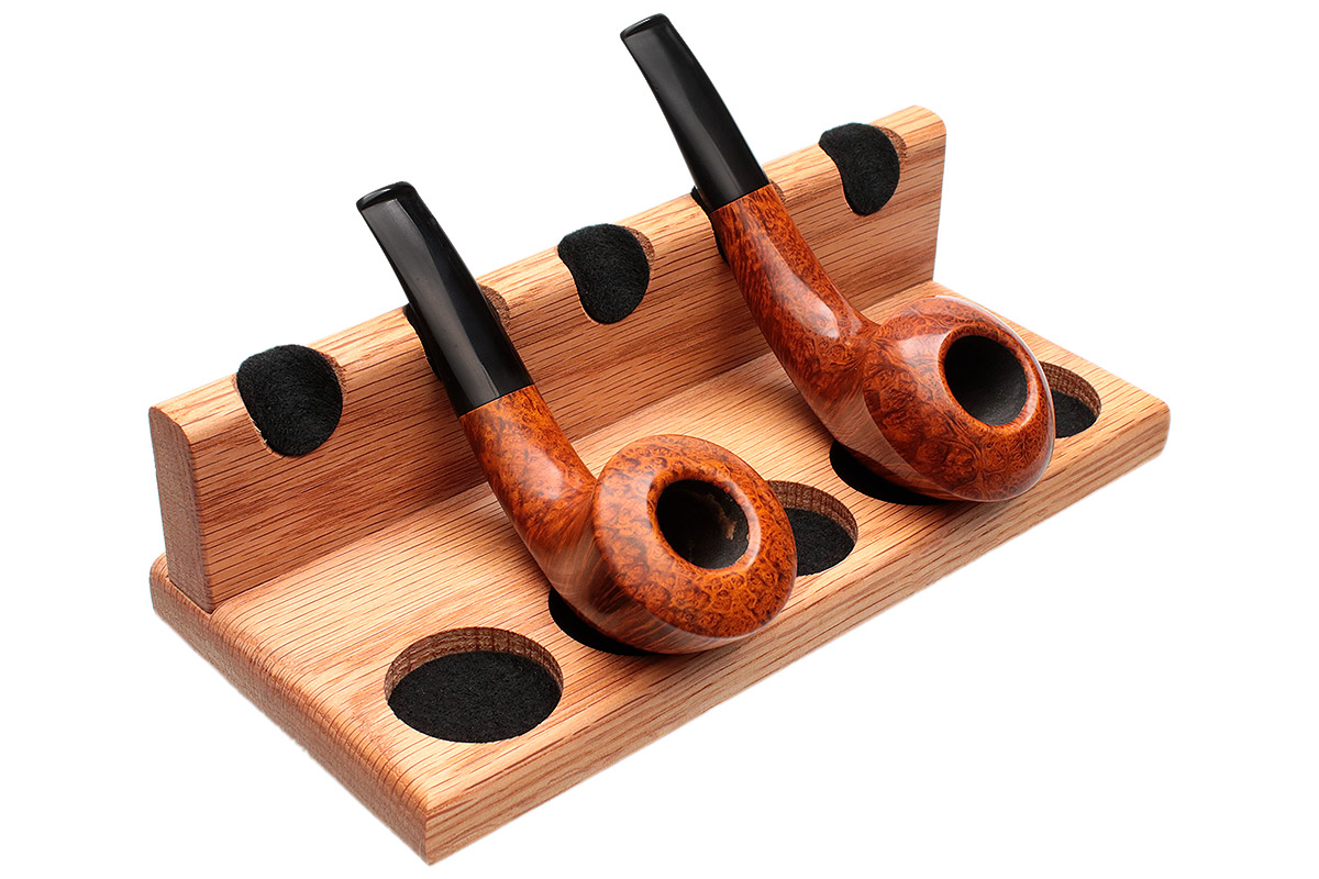Stands & Pouches Neal Yarm 5 Pipe Stand - Solid Back Oak