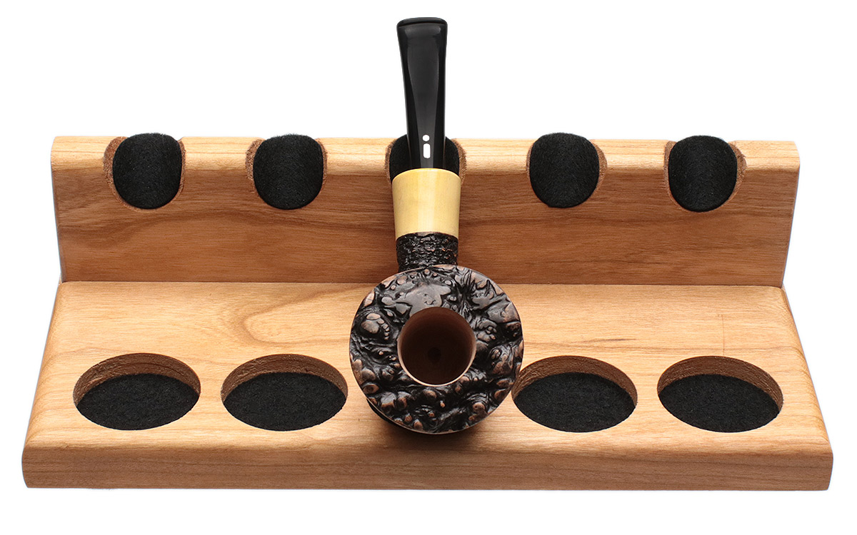 Stands & Pouches Neal Yarm 5 Pipe Stand - Solid Back Cherry