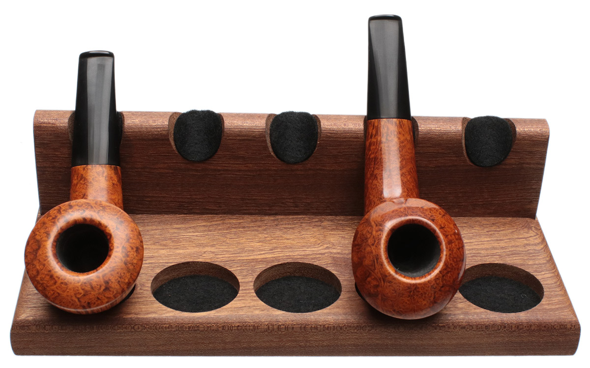Stands & Pouches Neal Yarm 5 Pipe Stand - Solid Back Mahogany
