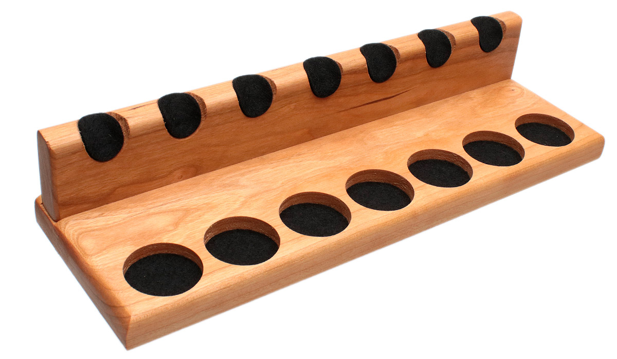 Stands & Pouches Neal Yarm 7 Pipe Stand - Solid Back Cherry