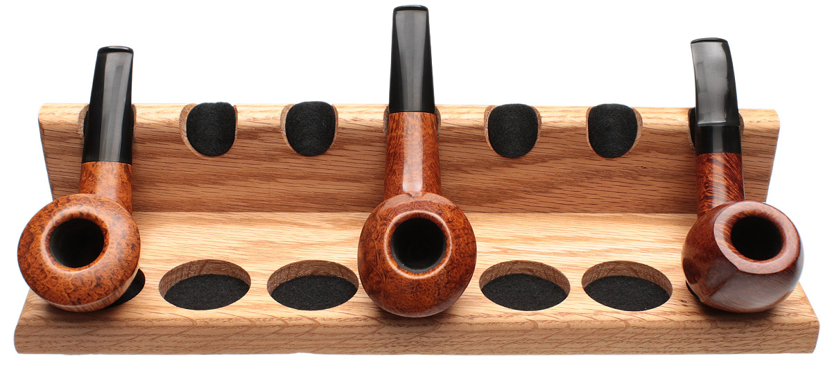 Stands & Pouches Neal Yarm 7 Pipe Stand - Solid Back Oak