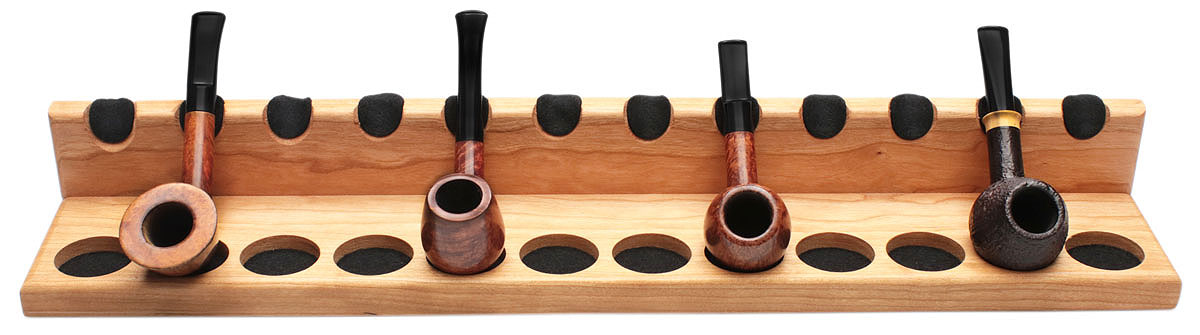 Stands & Pouches Neal Yarm 12 Pipe Stand - Solid Back Oak