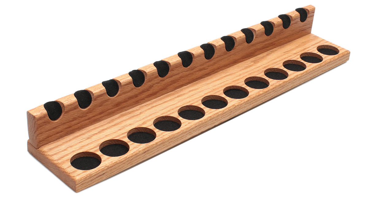 Stands & Pouches Neal Yarm 12 Pipe Stand - Solid Back Cherry