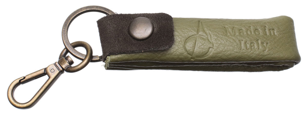 Stands & Pouches Claudio Albieri Origami Keychain - Olive/Dark Brown